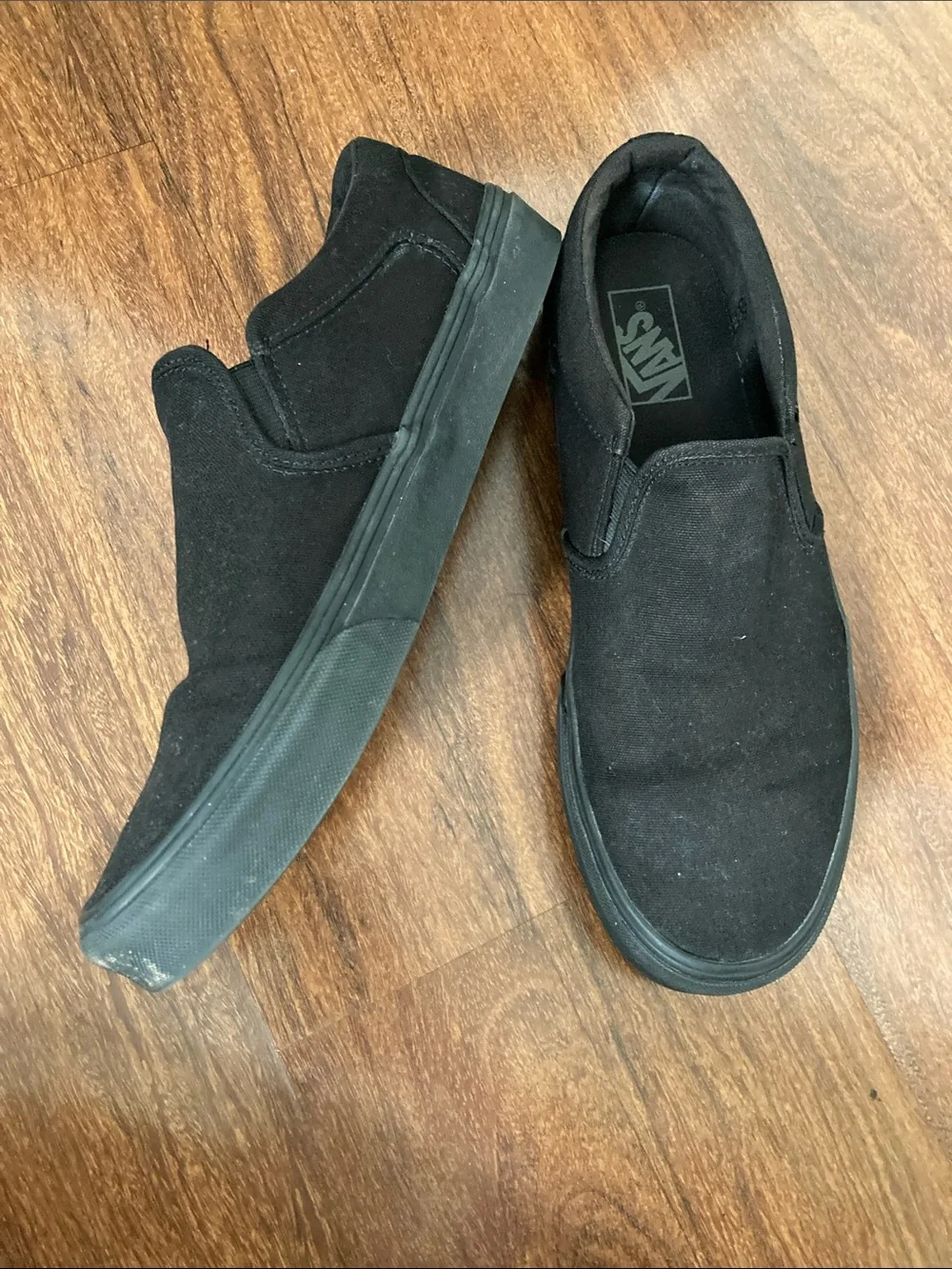 Vans Classic Slip-On Shoes - Black Sz 10